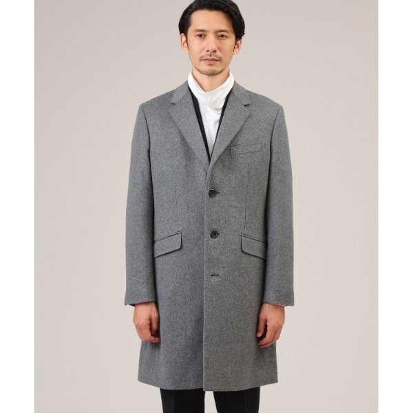 タケオキクチ（TAKEO KIKUCHI）/ウールカシミヤブレンド チェスター