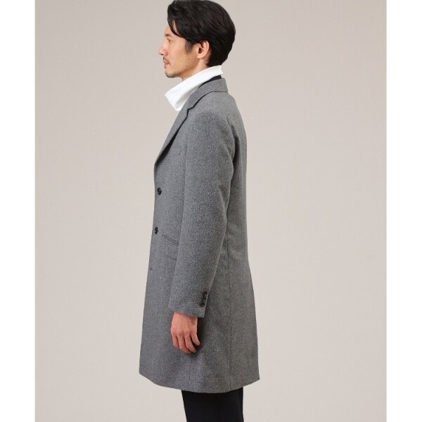 タケオキクチ（TAKEO KIKUCHI）/ウールカシミヤブレンド チェスター