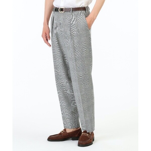 タケオキクチ（TAKEO KIKUCHI）/【THE FLAGSHIP】グレンチェック ツータックパンツの通販は 28,600円