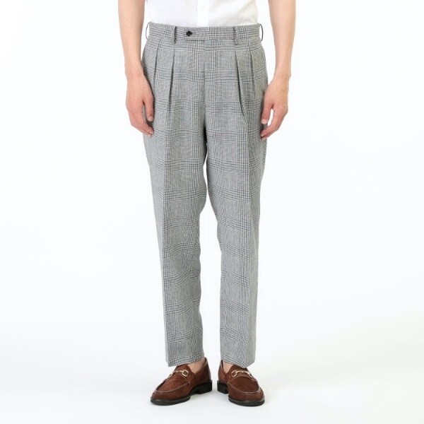 タケオキクチ（TAKEO KIKUCHI）/【THE FLAGSHIP】グレンチェック ツータックパンツの通販は