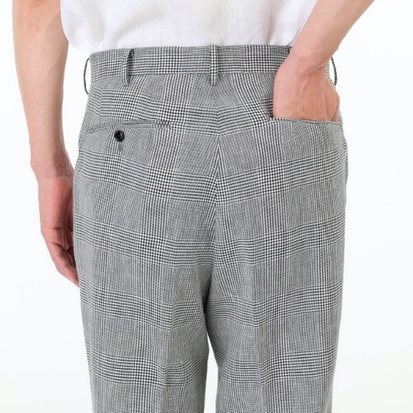 タケオキクチ（TAKEO KIKUCHI）/【THE FLAGSHIP】グレンチェック ツータックパンツの通販は