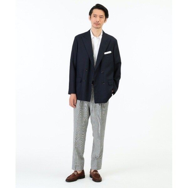 タケオキクチ（TAKEO KIKUCHI）/【THE FLAGSHIP】グレンチェック ツータックパンツの通販は