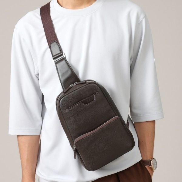 タケオキクチ（TAKEO KIKUCHI）/【カードケース付き】シュリンクレザーボディバック