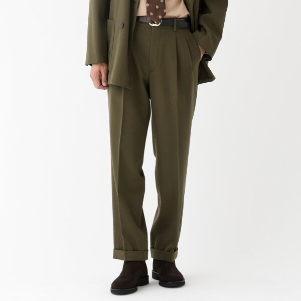 タケオキクチ（TAKEO KIKUCHI）/【THE FLAGSHIP】ギャバ ダブル パンツの通販は 18,744円