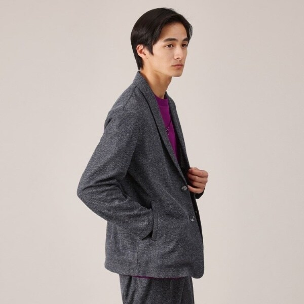 タケオキクチ（TAKEO KIKUCHI）/【抗菌防臭】尾州リネンブレンド ドビーメッシュ カーディガン