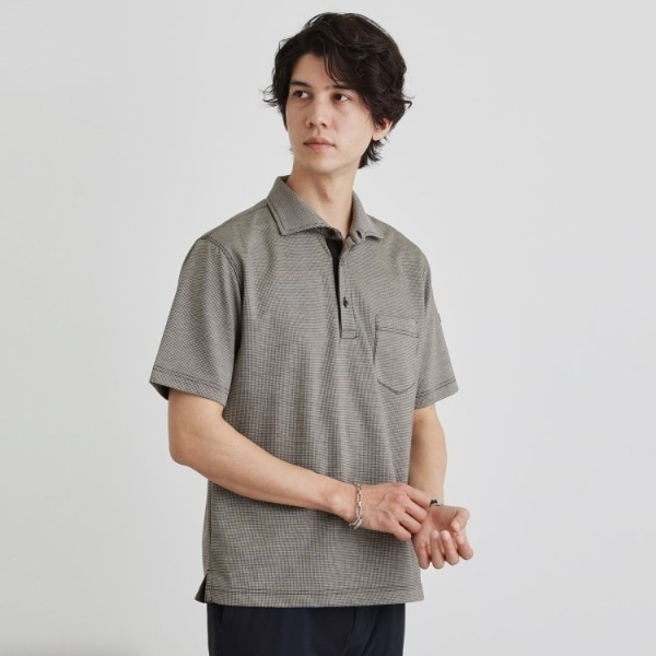タケオキクチ（TAKEO KIKUCHI）/千鳥柄ポロシャツ