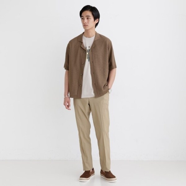 タケオキクチ　【THE FLAGSHIP】ニットシャツ　カーディガン タケオキクチ TAKEO KIKUCHI ◇【THE FLAGSHIP】ニットシャツ