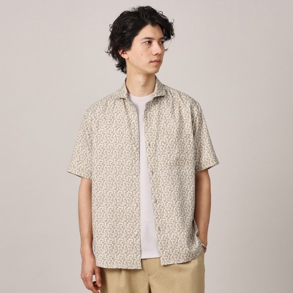 タケオキクチ（TAKEO KIKUCHI）/マイクロパズル柄 半袖シャツ