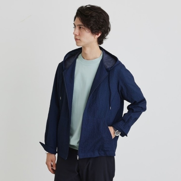 タケオキクチ（TAKEO KIKUCHI）/【軽羽織】リップル プリント シャツパーカ