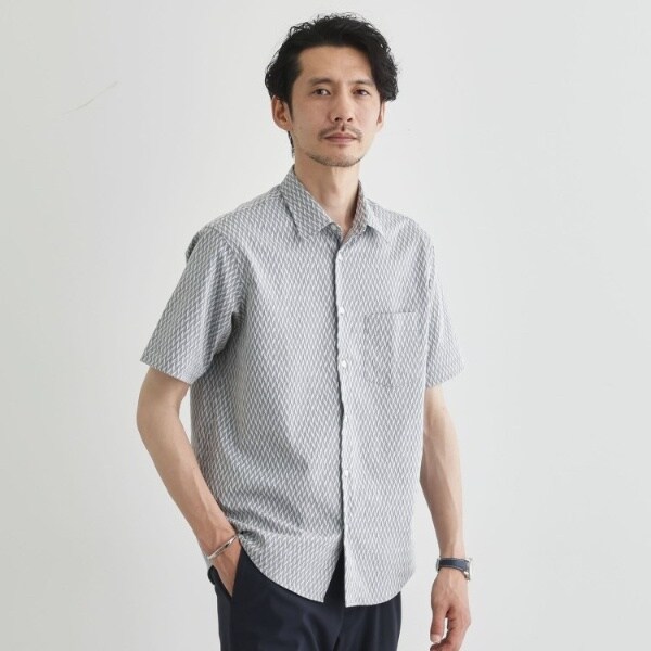 タケオキクチ（TAKEO KIKUCHI）/【播州織り】ドビーストレッチシャツ_3