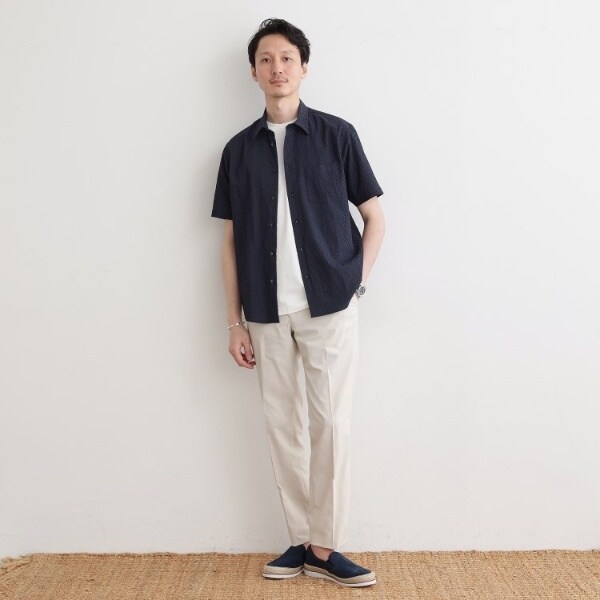 タケオキクチ（TAKEO KIKUCHI）/【播州織り】ドビーストレッチシャツ_15