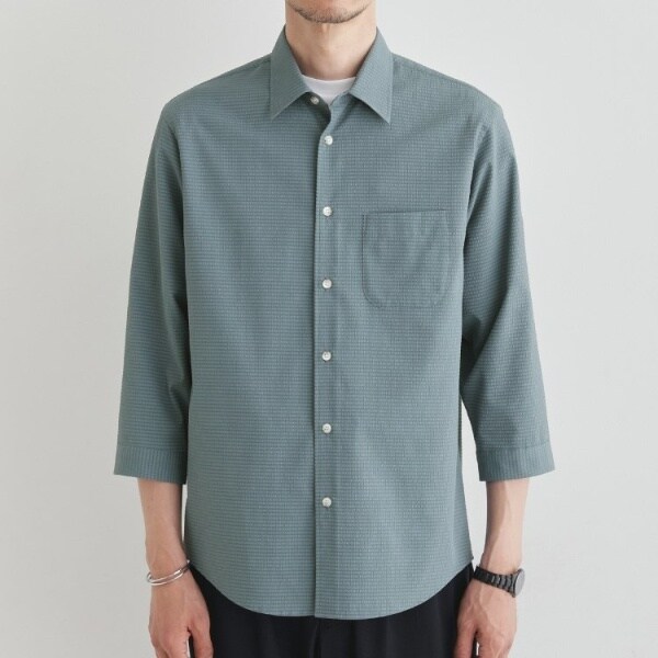 タケオキクチ（TAKEO KIKUCHI）/【COOL CITY WEAR】DotAir（R）サッカー シャツ_4