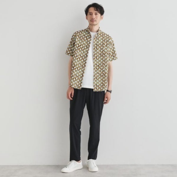 タケオキクチ（TAKEO KIKUCHI）/【COOL CITY WEAR】籠目アート柄 サッカーシャツ 通気性_10
