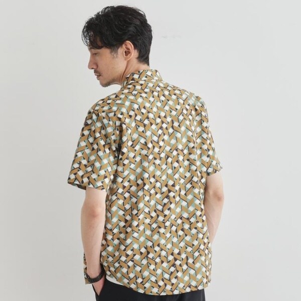 タケオキクチ（TAKEO KIKUCHI）/【COOL CITY WEAR】籠目アート柄 サッカーシャツ 通気性_13