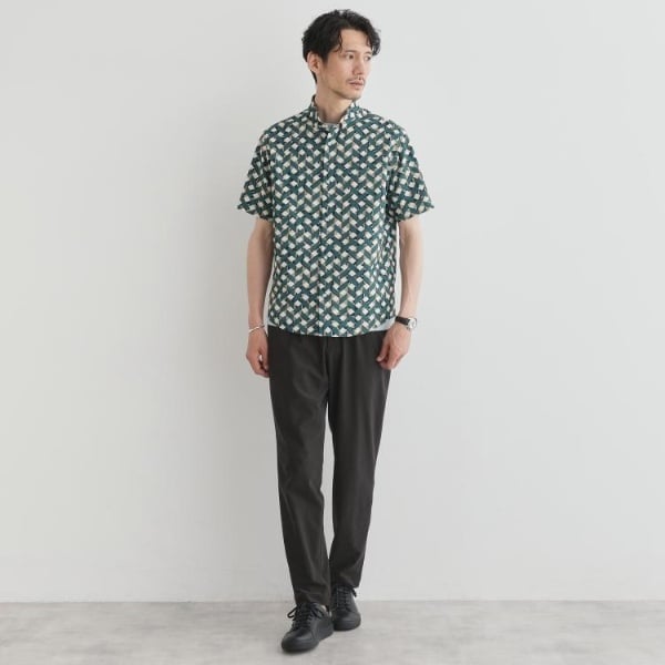 タケオキクチ（TAKEO KIKUCHI）/【COOL CITY WEAR】籠目アート柄 サッカーシャツ 通気性_16