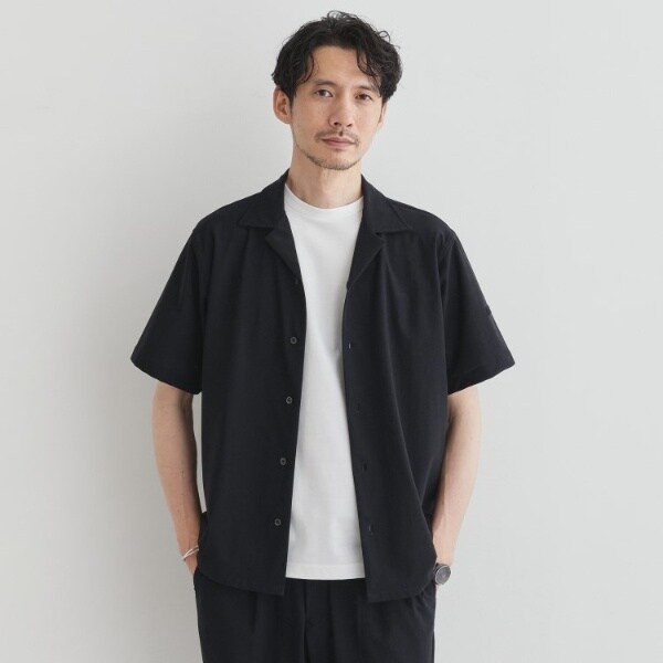 タケオキクチ（TAKEO KIKUCHI）/【COOL CITY WEAR】エアートール オープンカラーシャツ 接触冷感・通気性_1