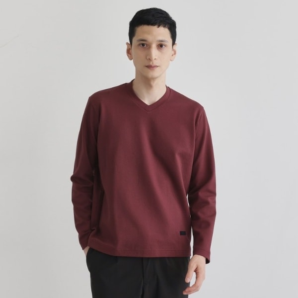 タケオキクチ（TAKEO KIKUCHI）/【尾州織】ブリスタ Vネック カットソー