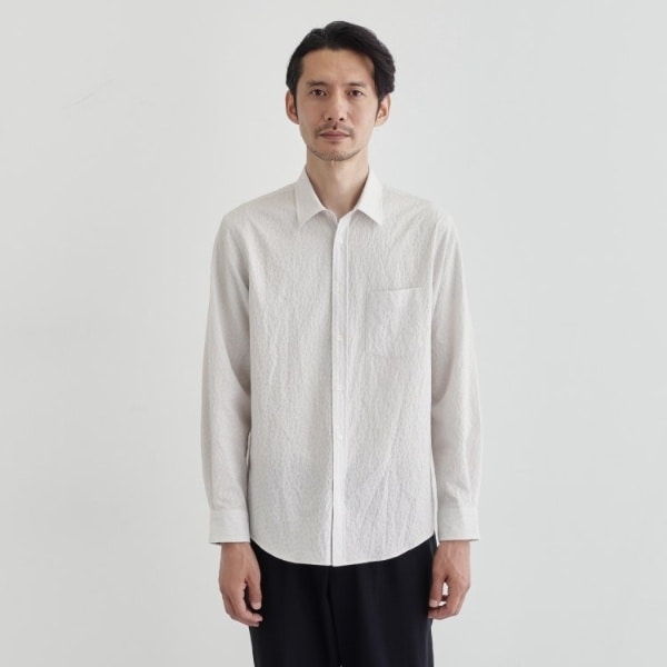 タケオキクチ（TAKEO KIKUCHI）/【Made in JAPAN】播州織 ドビー千鳥シャツ