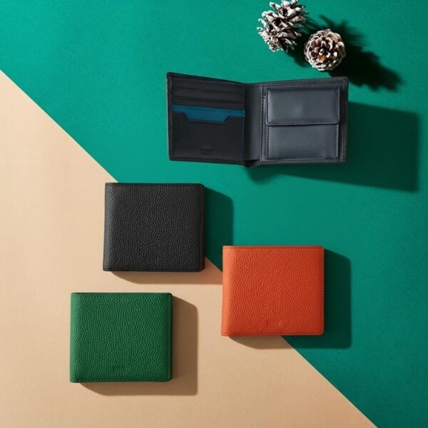 タケオキクチ（TAKEO KIKUCHI）/ソフトシュリンクレザー二つ折り財布