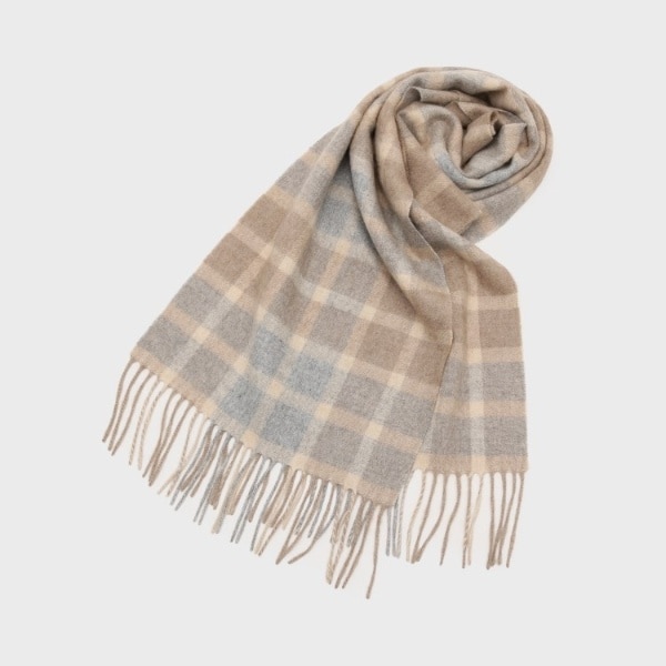 タケオキクチ（TAKEO KIKUCHI）/【洗えるカシミヤ】 カシミヤ100 チェックマフラー