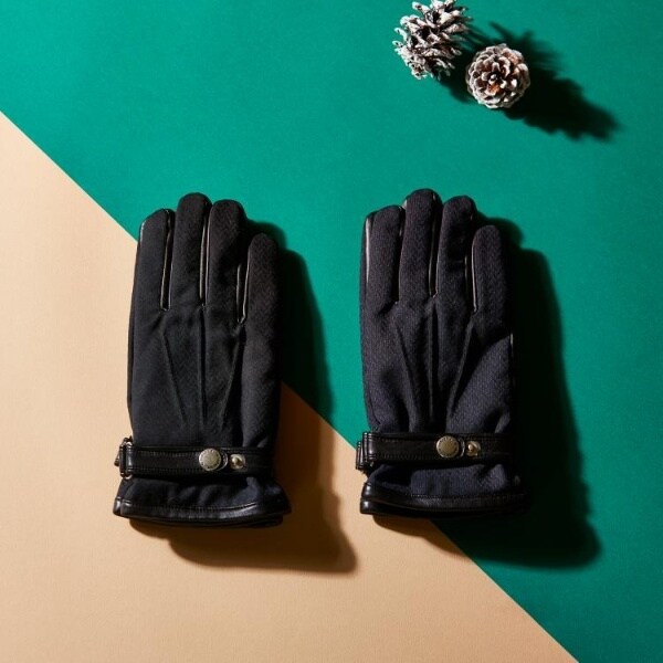 タケオキクチ（TAKEO KIKUCHI）/【スマホ対応】矢絣レザーコンビグローブ