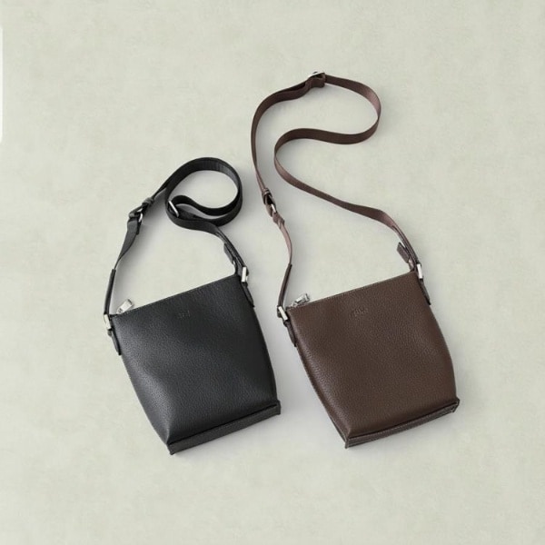 タケオキクチ（TAKEO KIKUCHI）/フレンチシュリンクレザーミニショルダー