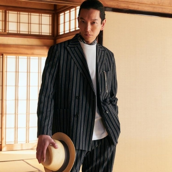 タケオキクチ（TAKEO KIKUCHI）/【BOWLER HAT LABEL】サッカーストライプ ダブルジャケット_1