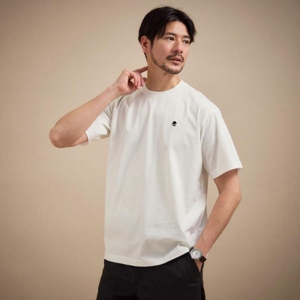 タケオキクチ（TAKEO KIKUCHI）/【日本製】ワンポイント刺繍 半袖Tシャツ