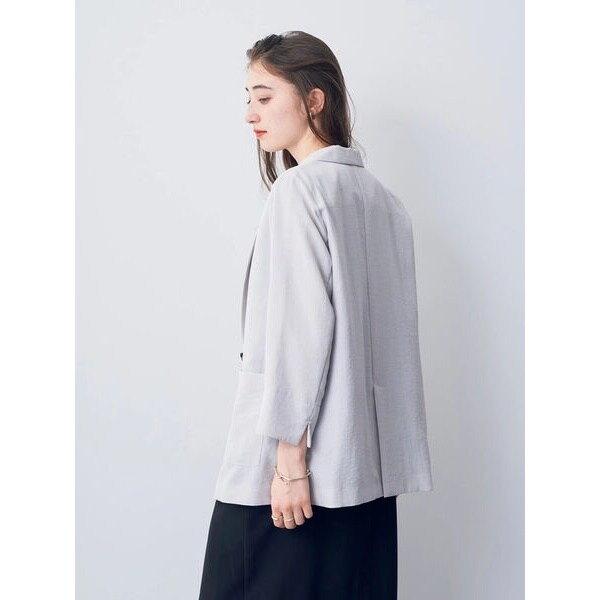 イェッカ ヴェッカ（YECCA VECCA）/リネンライクテーラードジャケット