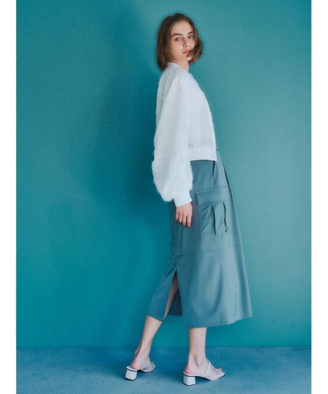 イェッカ ヴェッカ（YECCA VECCA）/フェザーシアーZIPブルゾンの