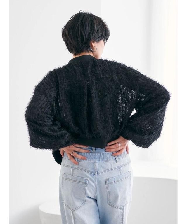 イェッカベッカ ブルゾン YECCA VECCA｜フェザーシアーZIPブルゾン | Rakuten Fashion