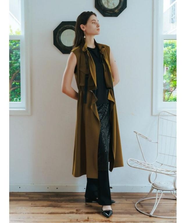 【タグ付き未使用】ミリタリーデザインジレ　イエッカベッカ イェッカ ヴェッカ（YECCA VECCA）/ミリタリーデザインジレ