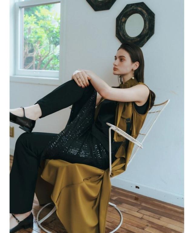 【タグ付き未使用】ミリタリーデザインジレ　イエッカベッカ ミリタリーデザインジレ/YECCA VECCA（イェッカ ヴェッカ）の