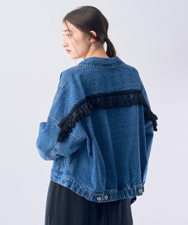 イェッカ ヴェッカ（YECCA VECCA）/フリンジデニムジャケット
