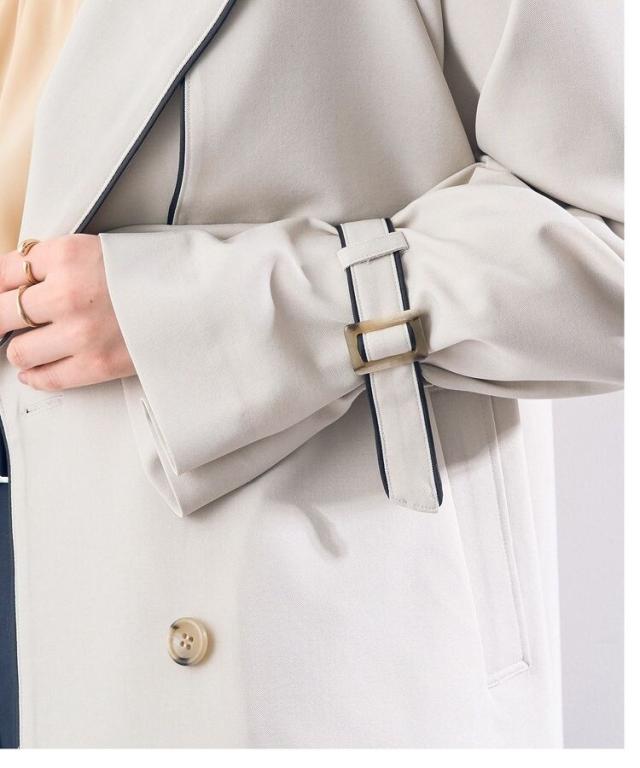 イェッカ ヴェッカ（YECCA VECCA）/パイピングショートトレンチコート