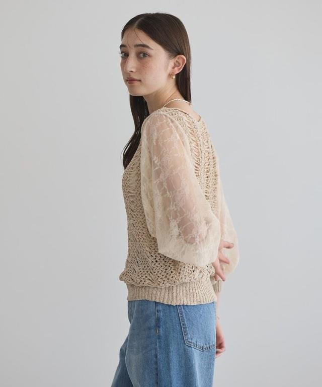 イェッカ ヴェッカ（YECCA VECCA）/【archive】テープヤーン袖レース