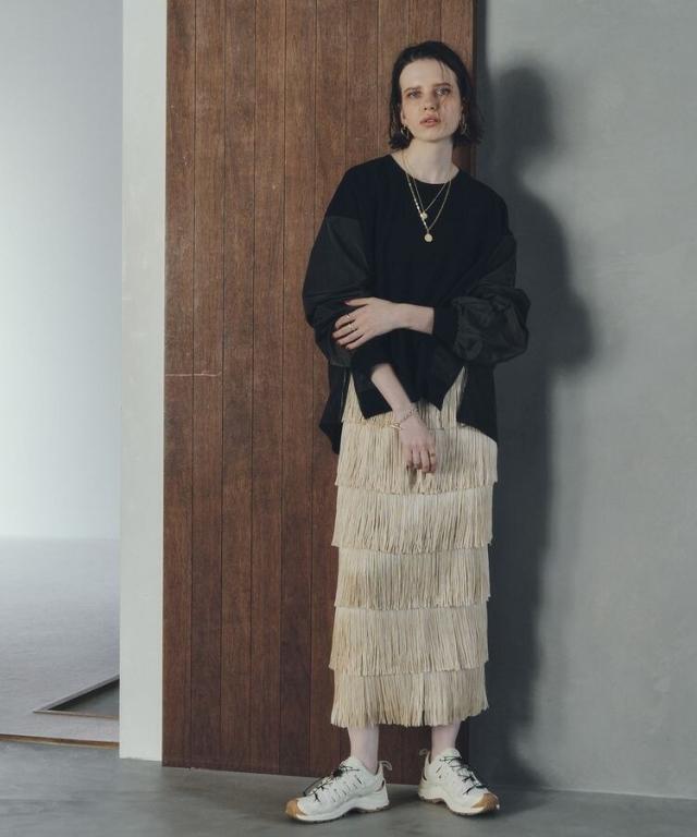 イェッカ ヴェッカ（YECCA VECCA）/素材MIX裾ZIPプルオーバーの通販は