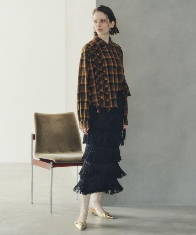イェッカ ヴェッカ（YECCA VECCA）/フリンジロングスカート