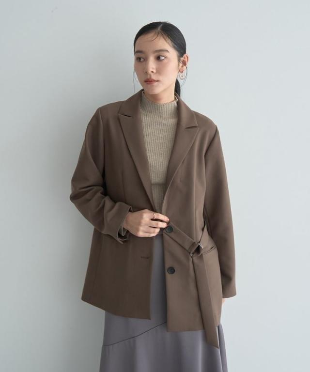 イェッカ ヴェッカ（YECCA VECCA）/2wayアシメデザインロングジャケット