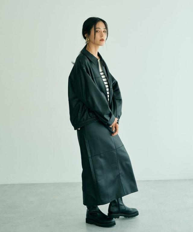 イェッカ ヴェッカ（YECCA VECCA）/レザーライクナロースカートの通販