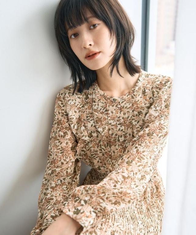 イェッカ ヴェッカ（YECCA VECCA）/フラワー柄フリルプリーツワンピース