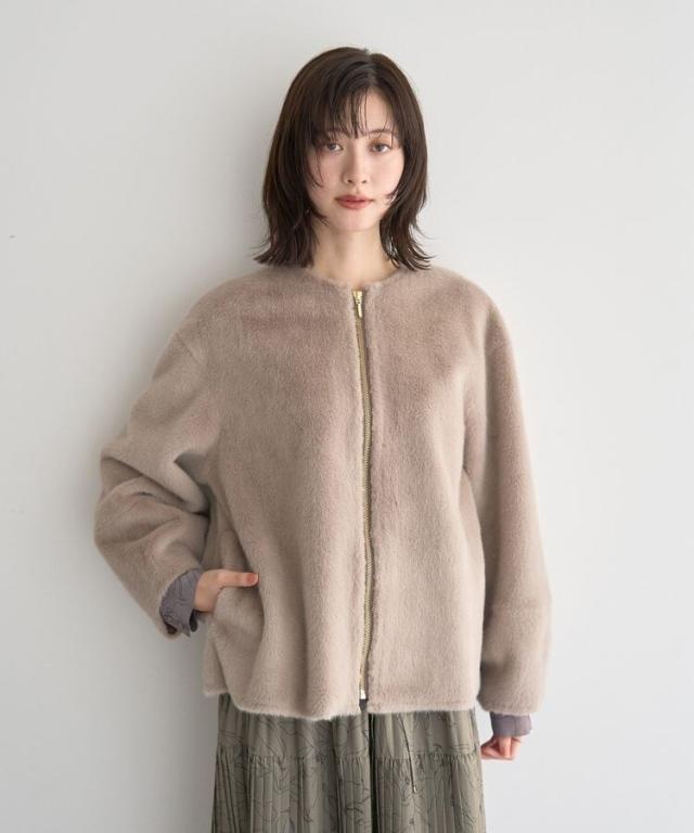 イェッカ ヴェッカ（YECCA VECCA）/ボリューム袖フェイクファーコート