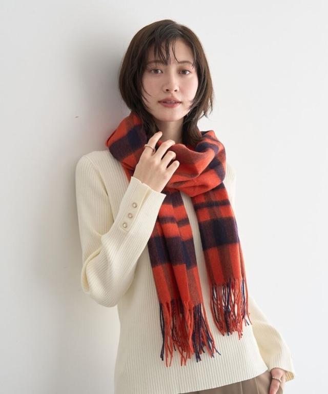 イェッカ ヴェッカ（YECCA VECCA）/ウールチェック柄ストール