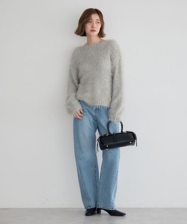 NEW】イェッカ ヴェッカ（YECCA VECCA）/フェザーMIXロービングニット