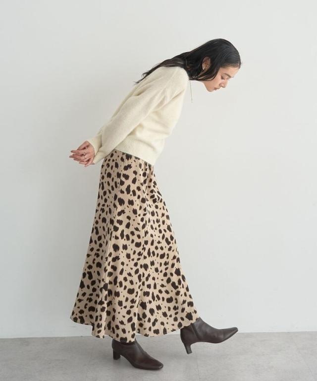 イェッカ ヴェッカ（YECCA VECCA）/アニマル柄プリントマーメイドスカート