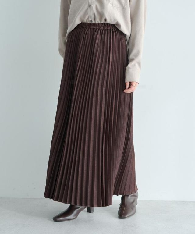 【NEW】イェッカ ヴェッカ（YECCA VECCA）/サテンプリーツスカート