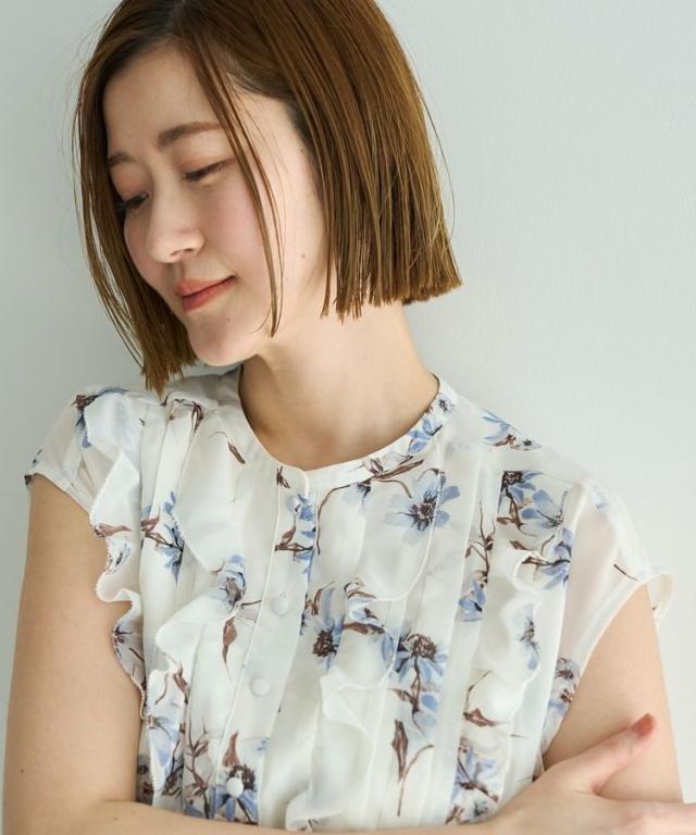 イェッカ ヴェッカ（YECCA VECCA）/フラワー柄フリルプリーツワンピース_8