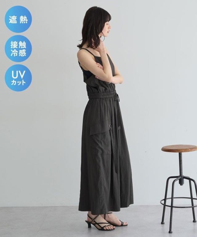 イェッカ ヴェッカ（YECCA VECCA）/【UVカット／接触冷感／遮熱】COOLカーゴキャミワンピース_1