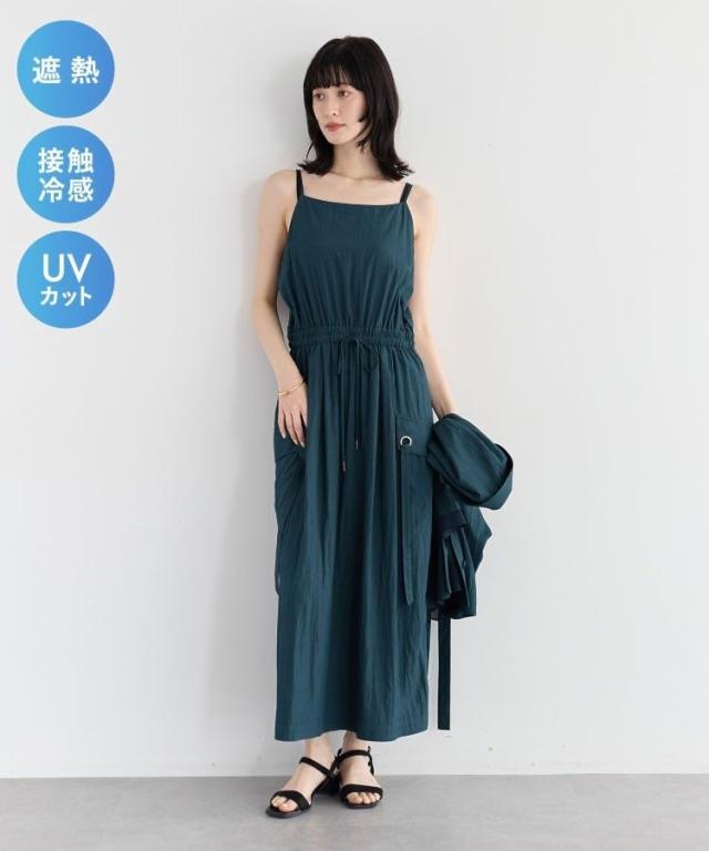 イェッカ ヴェッカ（YECCA VECCA）/【UVカット／接触冷感／遮熱】COOLカーゴキャミワンピース_3