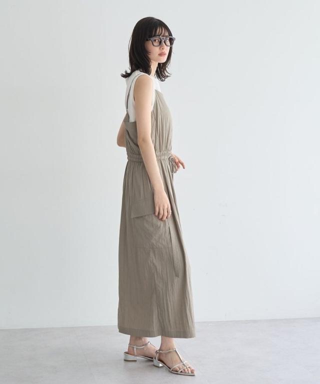 イェッカ ヴェッカ（YECCA VECCA）/【UVカット／接触冷感／遮熱】COOLカーゴキャミワンピース_11